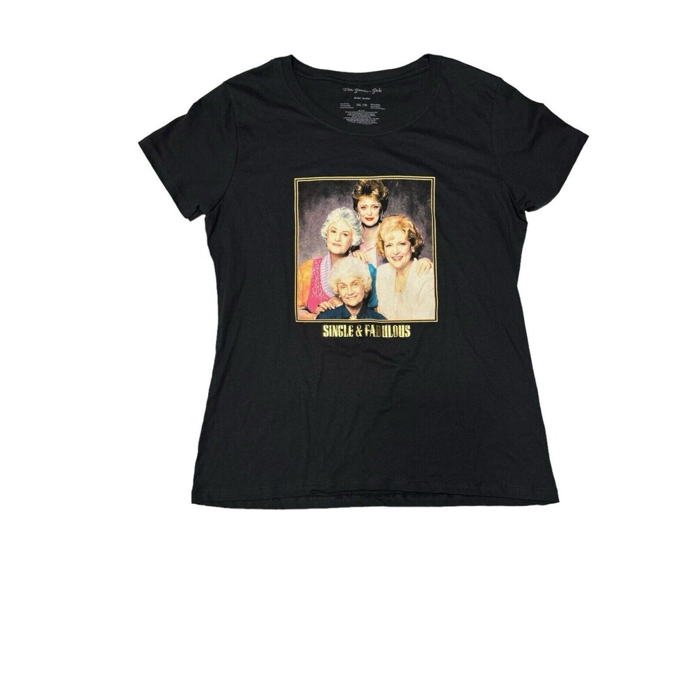 The Golden Girls Women’s Juniors XXL (19) Single‎ & Fabulous T-shirt